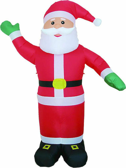 XMASfest Διακοσμητικός Άι Βασίλης Φουσκωτός Ρεύματος Εξωτερικού Χώρου Κόκκινος από Πλαστικό 120εκ.