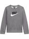 Fleece Παιδικό Φούτερ Γκρι Sportswear Club