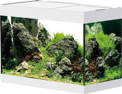 Oase StyleLine 125 Aquarium Aquarium mit einer Kapazität von 115Es mit Beleuchtung, Heizung, Filter und 70x36x50cm. Weiß