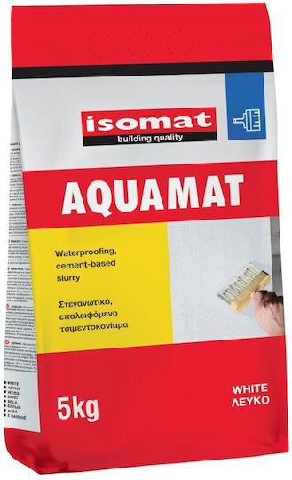 Isomat Aquamat Επαλειφόμενο Στεγανωτικό 5kg Λευκό