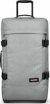 Eastpak Tranverz L Large Travel Suitcase Fabric Gray with 2 Wheels Height 79cm.