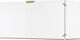 Zogometal Γυάλινο Προστατευτικό Τζακιού με 2 Φύλλα 90x30x50cm Νίκελ Ματ