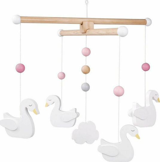 Jabadabado Kids Wall Decor Room Mobile Swan 36x26x36cm