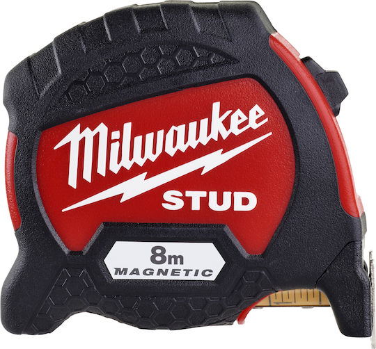 Milwaukee Stud Tape Measure with Auto-Rewind and Magnet 33mm x 8m