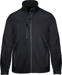Fageo Men's Waterproof Softshell Work Jacket Black