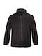 Fageo Men's Fleece Work Cardigan Black