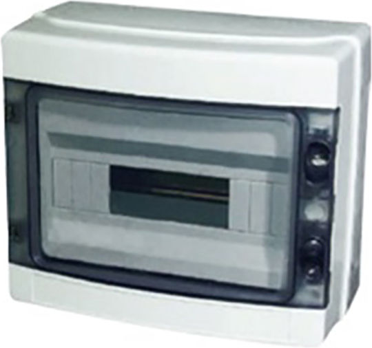 Wall mounted Waterproof 12-Elements Fuse Box with 1 Row W295xH260xD140mm