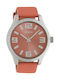 Oozoo Timepieces Watch with Pink Leather Strap