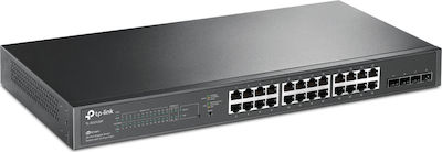 TP-LINK TL-SG2428P Managed L2 PoE+ Switch with 24 Gigabit (1Gbps) Ethernet Ports and 4 SFP Ports