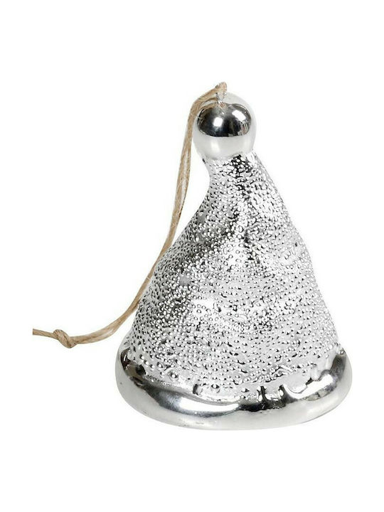 Hängendes Ornament Baum Metallisch Silber 8x5.5cm