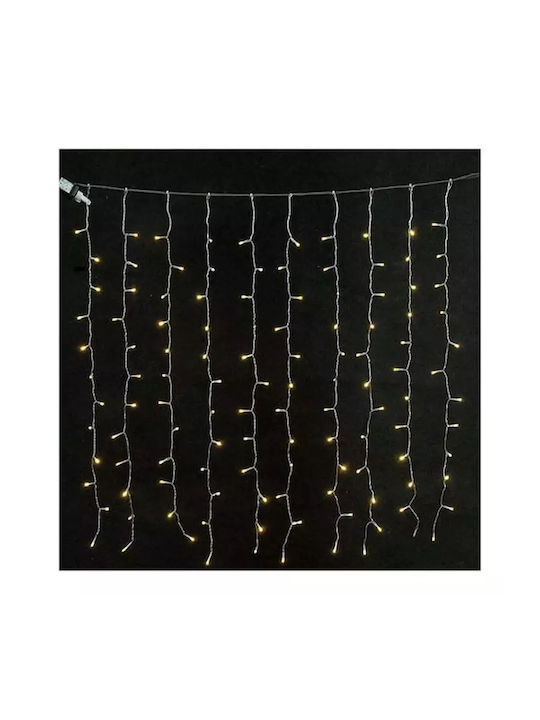 200 Lichterketten LED 2m. x 100cm Warmes Weiß Typ Vorhang 1Stück