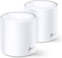 TP-LINK Deco X20 V1 Mesh Access Point Wi‑Fi 6 Dual Band (2.4 & 5GHz) σε Διπλό Kit