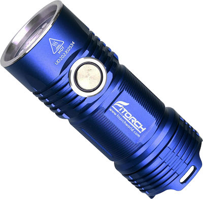 Fitorch Taschenlampe LED mit maximaler Helligkeit 3000lm P25 Blau 13.03.0083