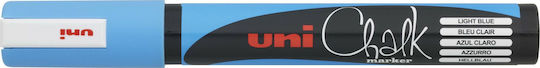 Uni-Ball Chalk Marker PWE-5M Marker Blue Blackboard Liquid Chalk for Glass Γαλάζιο 1.8-2.5mm