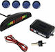 Car Parking System 5200Β with Screen and 4 Sensors 20mm in Blue Color