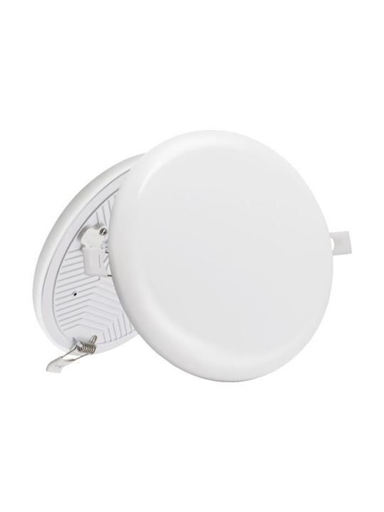 Spot Light Σποτ Οροφής Εξωτερικού Χώρου με Ενσωματωμένο LED σε Λευκό Χρώμα 6391