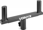 Vonyx Double Bracket WMS-03 PA Speaker Connecting Tube in Black Color