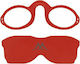 Montana Eyewear NR1 Reading Glasses +1.00 Pocket in Red color NR1