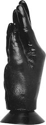 All Black Hand Πρωκτικό Dildo σε Μαύρο χρώμα 17cm