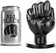 All Black Fist Πρωκτικό Dildo Black 13cm