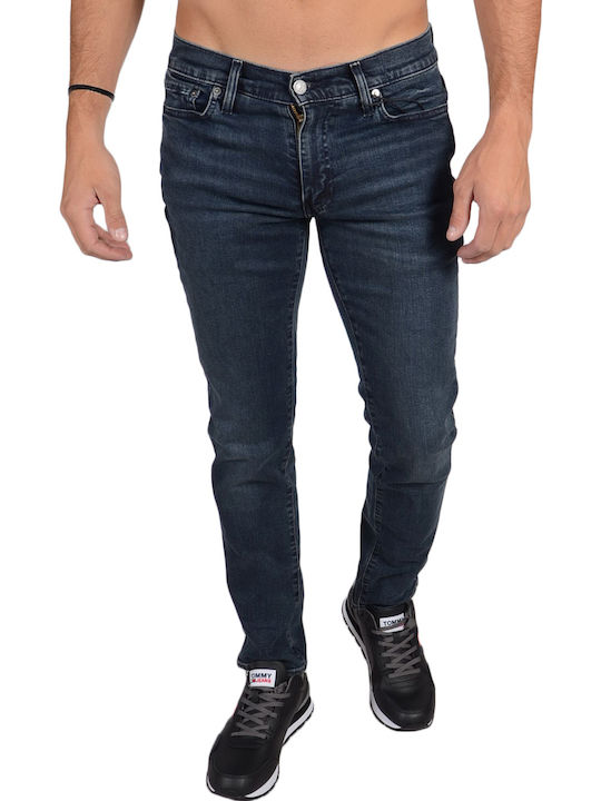 511 Men's Jeans Pants with Slim Narrow Fit Stone Wash Blue