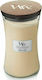 WoodWick Scented Candle Jar with Scent Vanilla Bean Beige 609.5gr 1pcs