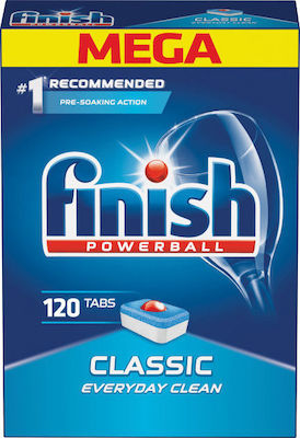 Finish Powerball Classic 120 Κάψουλες Πλυντηρίου Πιάτων