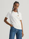 Gant Women's Short Sleeve Sport Blouse Λευκό 4200417-110