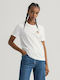 Gant Women's Short Sleeve Sport Blouse Λευκό