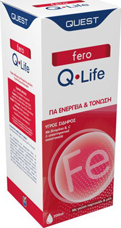 Quest Fero Q Life με Βιταμίνη B6 200ml Honey Orange