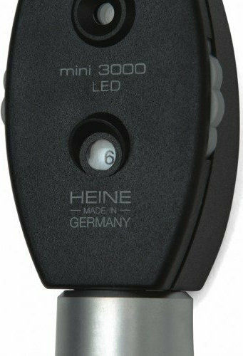 Heine Μini 3000 LED Офталмоскоп Глава Черен