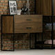 K07 Wooden Chest of Drawers with 2 Drawers 90x40x76cm