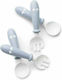 BabyBjorn Βρεφικό Σετ με Πιρούνι από Πλαστικό Powder Blue 2τμχ