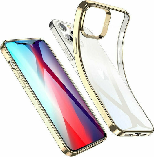 ESR Halo Umschlag Rückseite Silikon 0.75mm Gold (iPhone 12 Pro Max)