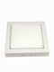 VK Lighting Square Outdoor LED Panel 18W with Natural White Light 4000K 22.2x22.2cm