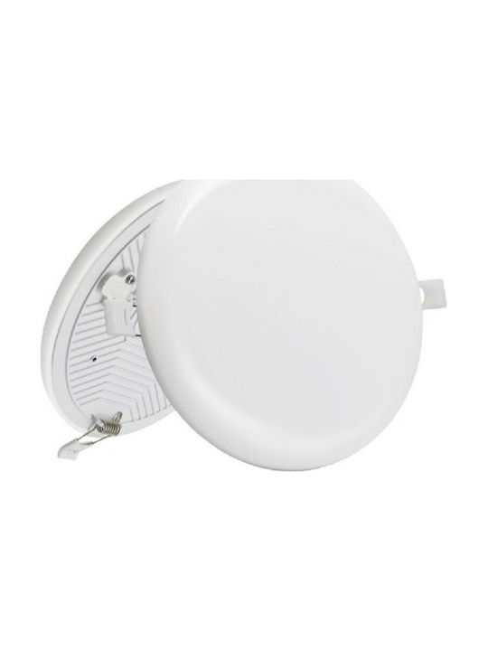 Spot Light Σποτ Οροφής Εξωτερικού Χώρου με Ενσωματωμένο LED 9W 855Lm με Ψυχρό Λευκό Φως σε Λευκό Χρώμα 6390