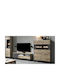 Arden Living Room TV Unit with Showcase Sand L325xW39.6xH194.4cm ARD-36