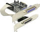 DeLock DeLock PCIe Karte mit 2 DB25 Parallel Anschlüssen