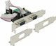 DeLock DeLock PCIe Karte mit 2 RS232 DB9 Seriell Anschlüssen