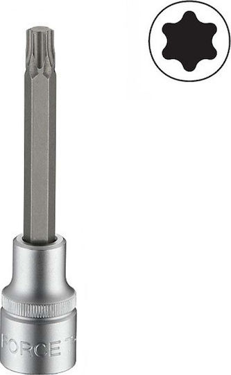 Force Spritzfilter Wasserhahn Bit-Stecknuss mit Torx-Bit und Antriebsvierkant 1/2'' Größe T50x100mm 1Stück