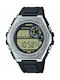 Casio Digital Ceas Cronograf Baterie cu Negru Brățară din cauciuc