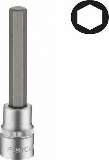Force Long Socket 1/2" Allen Long Walnut with Allen Head and Socket 1/2'' H6x140mm