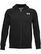 Under Armour Boys Athleisure Hooded Sweatshirt Rival with Zipper Black