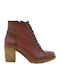 Ragazza Piele Ghete dama Burgundy