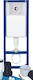 Siamp Exclusive Built-in Plastic Low Pressure Rectangular Toilet Flush Tank