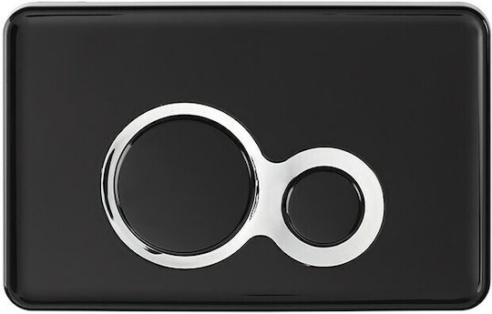 Japar Otto Flush Plate Dual Flush Black