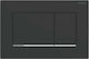Geberit Sigma 30 Πλακέτα για Καζανάκια Διπλής Λειτουργίας Μαύρη 115.883.14.1