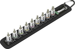 Wera Bit-Stecknüsse mit Bits Torx und Antriebsvierkant 1/4'' Set 9Stück