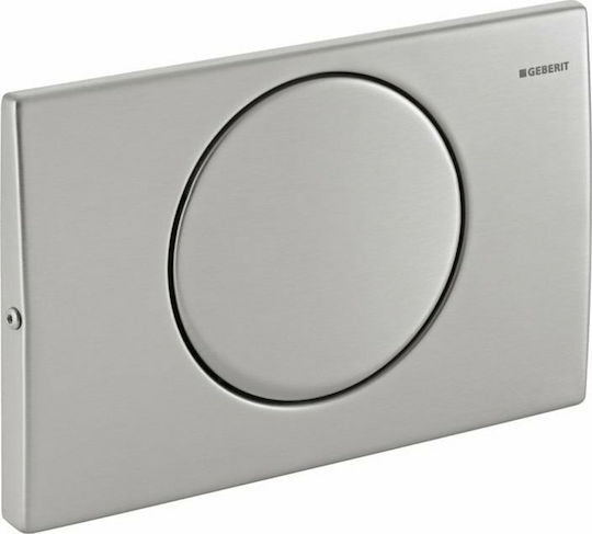 Geberit Delta 15 Flush Plate for Single Flush Toilet Inox