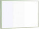 Gloria Amanda Rectangular Bathroom Mirror made of Solid Wood 75x55cm Green